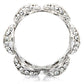MA1W032 - Rhodium Brass Ring with Top Grade Crystal  in Clear