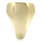 MA1W034 - Gold Brass Ring with Top Grade Crystal  in Clear