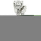 MA1W002 - Rhodium Brass Ring with AAA Grade CZ  in Clear