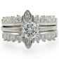 MA1W010 - Rhodium Brass Ring with AAA Grade CZ  in Clear