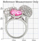 MA1W021 - Rhodium Brass Ring with AAA Grade CZ  in Multi Color