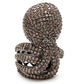 MA1W080 - Ruthenium Brass Ring with AAA Grade CZ  in Multi Color