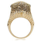 MA1W084 - Gold+Ruthenium Brass Ring with AAA Grade CZ  in Multi Color