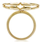 MA1W096 - Matte Gold Brass Ring with AAA Grade CZ  in Multi Color