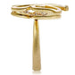 MA1W096 - Matte Gold Brass Ring with AAA Grade CZ  in Multi Color