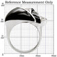 MA1W105 - Rhodium Brass Ring with AAA Grade CZ  in Clear
