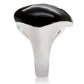 MA1W105 - Rhodium Brass Ring with AAA Grade CZ  in Clear