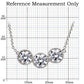MA1W111 - Rhodium Brass Chain Pendant with AAA Grade CZ  in Clear