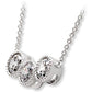 MA1W111 - Rhodium Brass Chain Pendant with AAA Grade CZ  in Clear