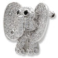 MA1W126 - Imitation Rhodium Brass Brooches with AAA Grade CZ  in Black Diamond