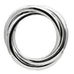 MA3W101 Rhodium Brass Ring with AAA Grade CZ in Clear