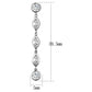 MA3W1049 - Rhodium Brass Earrings with AAA Grade CZ  in Clear
