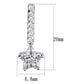 MA3W1056 - Rhodium Brass Earrings with AAA Grade CZ  in Clear