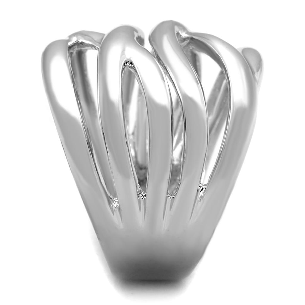 MA3W1067 - Rhodium Brass Ring with No Stone