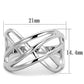 MA3W1075 - Rhodium Brass Ring with No Stone