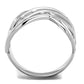 MA3W1075 - Rhodium Brass Ring with No Stone