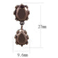 MA3W1121 - IP Coffee light Brass Earrings with AAA Grade CZ  in Light Coffee