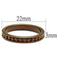 MA3W1137 - IP Coffee light Brass Ring with AAA Grade CZ  in Brown