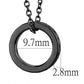 MA3W1144 - IP Light Black  (IP Gun) Brass Chain Pendant with Top Grade Crystal  in Light Gray