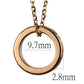 MA3W1145 - IP Rose Gold(Ion Plating) Brass Chain Pendant with Top Grade Crystal  in Metallic Light Gold