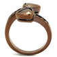 MA3W1172 - IP Coffee light Brass Ring with AAA Grade CZ  in Light Coffee