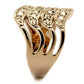 MA3W1196 - IP Rose Gold(Ion Plating) Brass Ring with AAA Grade CZ  in Metallic Light Gold