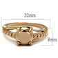MA3W1199 - IP Rose Gold(Ion Plating) Brass Ring with AAA Grade CZ  in Metallic Light Gold