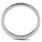 MA3W1241 - Rhodium Brass Ring with AAA Grade CZ  in Clear