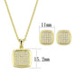 MA3W1269 - Gold Brass Jewelry Sets with AAA Grade CZ  in Clear