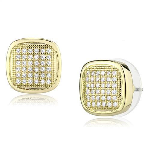 MA3W1269 - Gold Brass Jewelry Sets with AAA Grade CZ  in Clear