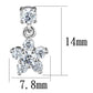 MA3W1284 - Rhodium Brass Earrings with AAA Grade CZ  in Clear