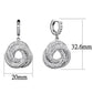 MA3W1318 - Rhodium Brass Jewelry Sets with AAA Grade CZ  in Clear