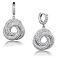 MA3W1318 - Rhodium Brass Jewelry Sets with AAA Grade CZ  in Clear