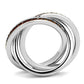 MA3W1333 - Rhodium Brass Ring with Synthetic Synthetic Glass in Siam