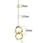 MA3W1335 - Gold Brass Necklace with AAA Grade CZ  in Citrine Yellow