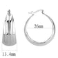 MA3W1396 - Rhodium Brass Earrings with No Stone