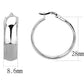 MA3W1398 - Rhodium Brass Earrings with No Stone