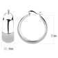 MA3W1400 - Rhodium Brass Earrings with No Stone