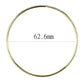MA3W1406 - Gold Brass Bangle with Top Grade Crystal  in Clear