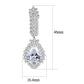 MA3W1416 - Rhodium Brass Jewelry Sets with AAA Grade CZ  in Clear