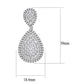 MA3W1417 - Rhodium Brass Jewelry Sets with AAA Grade CZ  in Clear