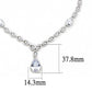 MA3W1427 - Rhodium Brass Jewelry Sets with AAA Grade CZ  in Clear