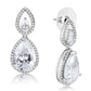 MA3W1427 - Rhodium Brass Jewelry Sets with AAA Grade CZ  in Clear