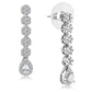 MA3W1429 - Rhodium Brass Jewelry Sets with AAA Grade CZ  in Clear