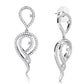 MA3W1431 - Rhodium Brass Jewelry Sets with AAA Grade CZ  in Clear