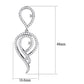 MA3W1431 - Rhodium Brass Jewelry Sets with AAA Grade CZ  in Clear
