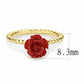 MA3W1498 - Gold Brass Ring with Synthetic Synthetic Stone in Siam