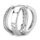 MA3W1549 - Rhodium Brass Ring with AAA Grade CZ  in Clear