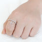 MA3W1578 - Rhodium Brass Ring with AAA Grade CZ  in Clear
