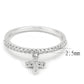 MA3W1578 - Rhodium Brass Ring with AAA Grade CZ  in Clear